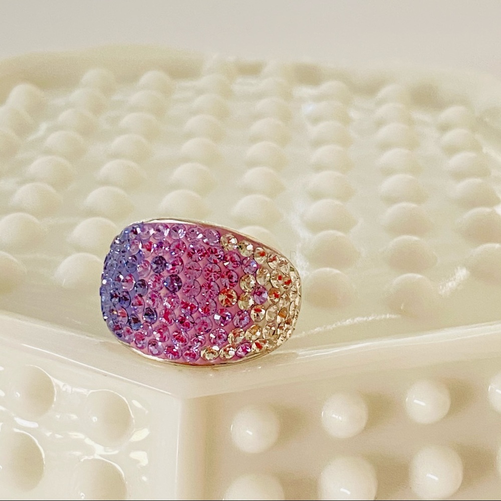 💜Genuine Crystal Sterling Silver Ring💜